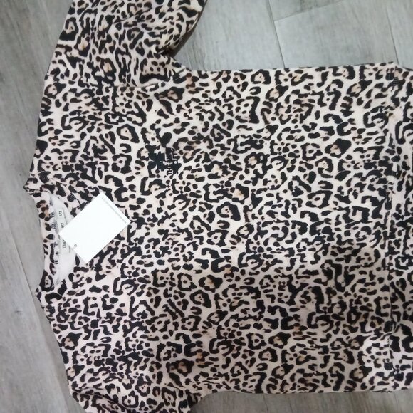 the new society kids leopard print sweatshirt size 12 - Picture 1 of 3